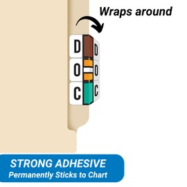 Doctor Stuff - File Folder Labels, Alphabet Letter U, Jeter 0200 - JAAM Series Compatible Alpha Stickers, Yellow, 15/16" x 1-5/8", 500/Roll