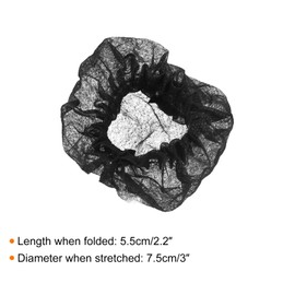 MECCANIXITY Disposable Microphone Cover Mic Windscreen Covers Non-Woven Black for Handheld Microphone, Pack of 50