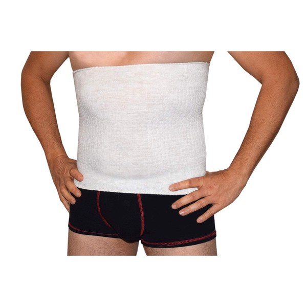 BODYPERFECT Pancera Elastic Thermal Band 50% Wool Blend for Back,
