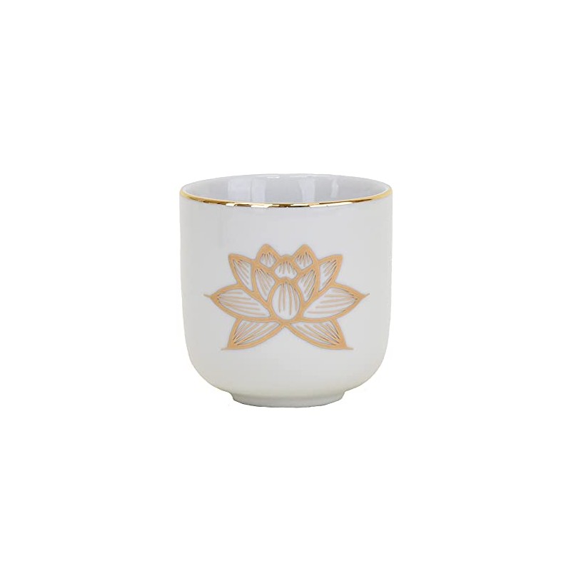 Buddhist Altar Hasegawa Teacup White Gold Lotus 2.2 Buddhist Altar