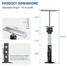 2 PCS RV Slide Out Stabilizer Jacks, 13"-24" Adjustable Camper Slide Out Supports Jacks Heavy Duty for RV, Camper and Travel Trailers, Holds Up to 5,000 lbs, Power Drill Adjust