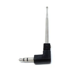 3.5mm Jack Telescopic Antenna for FM/AM Radio, TV, Bluetooth Stereo – 4-Section Extendable Antenna for Mobile Phones, AV Receivers, and Home Theater Systems, Max Length: 24cm