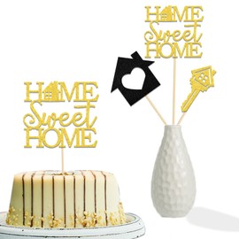 KEWUFD Housewarming New House Centerpiece Sticks, New H*me New Chapter Housewarming New House Family Party Decorations For Men Women 12 PCS