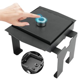 HQPASFY Center Console Safe Vault Safe Box with Fingerprint Lock Compatible with 2018-Current Jeep Wrangler JL Armrest Lock Security Storage Organizer Box