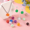 PandaHall 20 Pieces D20 Cube Charms Numbers Pendants Faceted 20