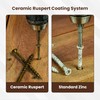 #8 x 2 Deck Screws, Square Drive Bugle Head, Brown