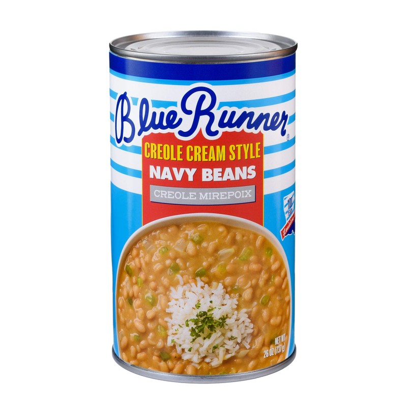 Blue Runner Creole Cream Style Navy Beans with Creole Mirepoix,