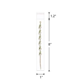 Long Cello Bags 1'' x 8'' 100pcs Self Adhesive Plastic Bags Clear Cellophane Bags 1mil for Candy Gifts Favors Pen Jewelery Samples Beads