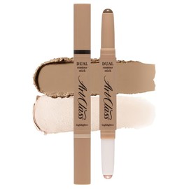 Too Cool for School Dual Contour Stick 2.2g, No. 1 Warm Duo, 1 Count / 투쿨포스쿨 듀얼 컨투어 스틱 2.2g, 1호 웜 듀오, 1개