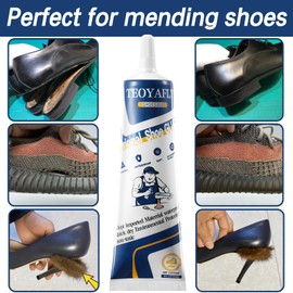60g Shoe Glue Sole Repair,Slow-Drying Transparent Shoe Repair Glue,Waterproof,Non-Hardening Glue for Shoes Repair Soles,Professional Glue for Shoes for Repairing Worn Shoes,Boots,Leather,Heels,2oz