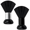 2PCS Black Extra Large Acrylic Nails Dust Powder Remover Brush