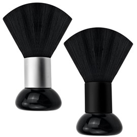 2PCS Black Extra Large Acrylic Nails Dust Powder Remover Brush - Manicure Clean Up Tools