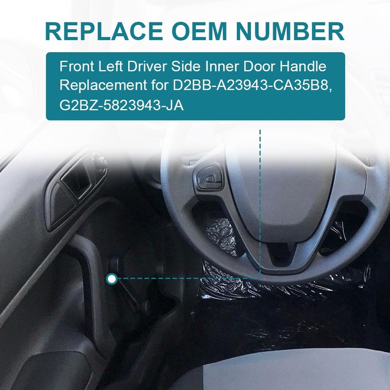JDMON Front Left Driver Interior Door Pull Handle Replacement for