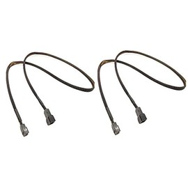 48 Inch 3-Pin Black Sleeved Computer Case Fan Male to Female Extension Cable (2-Pack)