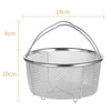 Mesh Steaming Basket Stainless Steel Comfortable Handles Heat Resistant Steaming