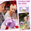 OKWUYiK Size 4 Glitter Purple Soccer Ball Set with Pump