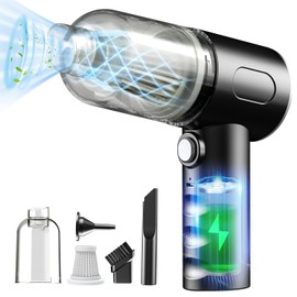 Vcwtty 3 in 1 Keyboard Vacuum Cleaner, 12000PA High Power Handheld Car Vacuum, Cordless Portable Mini Table Vacuum Cleaner, Compressed Air Duster Keyboard Cleaner for Car,Desktop, Pet Hair Cleaning