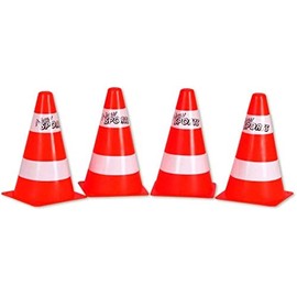 New Sports 63086 Toy Traffic Cones Set of 4 Height 23 cm