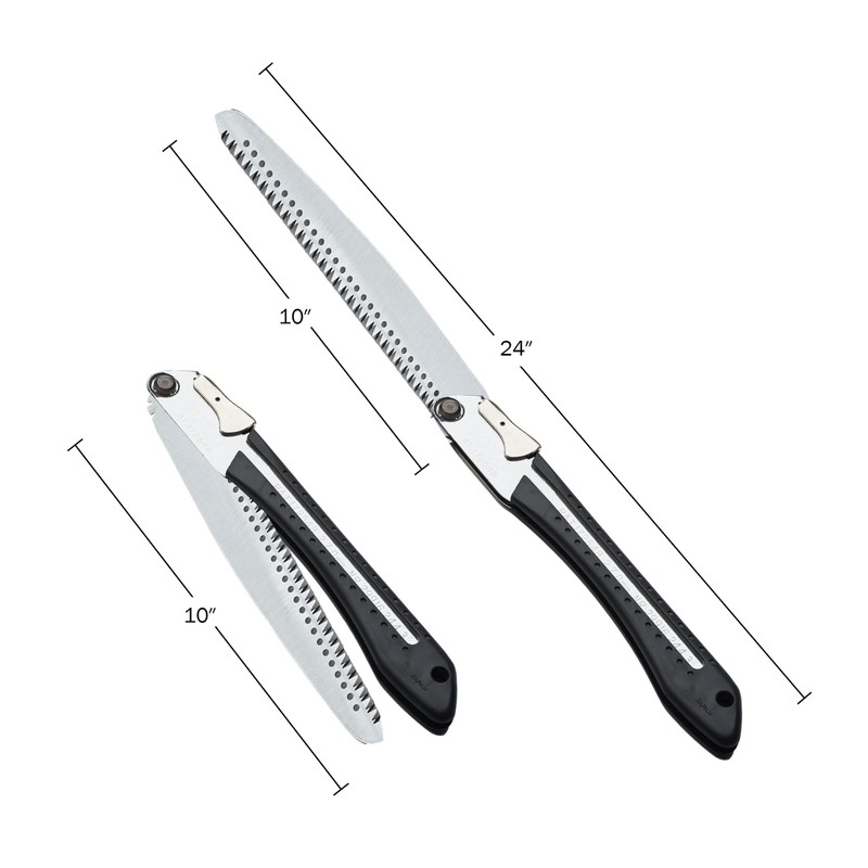 Folding Hand Saw for Wood Cutting, Camping, or Landscaping -