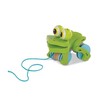 Melissa & Doug First Play Frolicking Frog Wooden Pull Toy