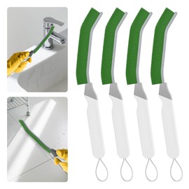 TQRR 3 Pieces Hard Bristle Corner Cleaning Brush, Gap Cleaning Brush, Grout Cleaning Brush, Cleaning Brush for Bathroom, Household, Window, Kitchen