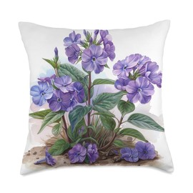 Creeping Phlox Flower Cottagecore Graphic Throw Pillow