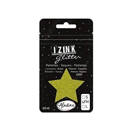 Aladine IZINK Glitter for Scattering, Size S - 60 ml (Light Green)