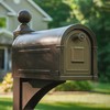 Gibraltar Mailboxes Garrison Large Capacity Galvanized Steel Venetian Bronze, Post-Mount