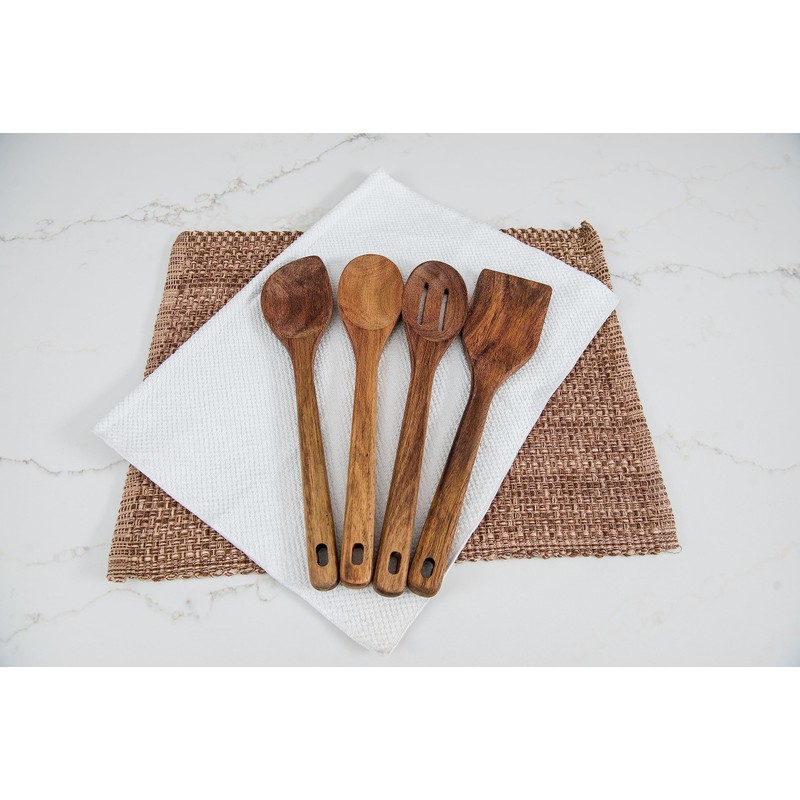 Lipper International Acacia Wood Cooking Tools, Set of 4