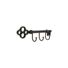FantasHome Classic Wall Mounted Key Holder Hook Rack, Vintage Key Rack for Entryway(Bronze Grey)