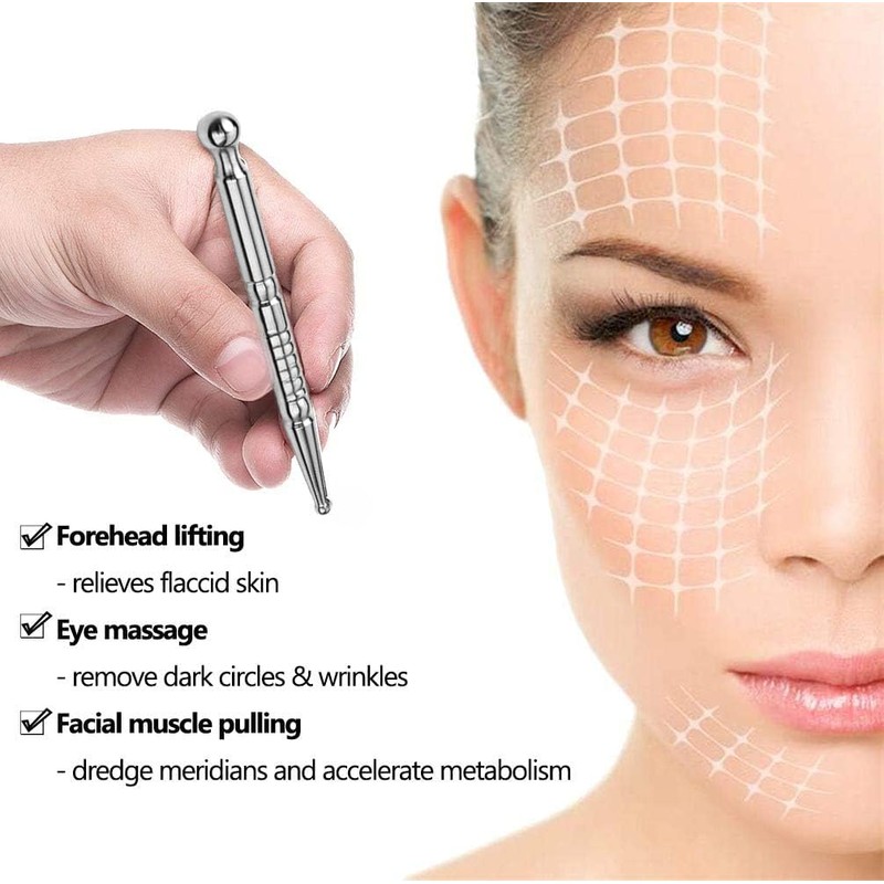 Dual Head Reflexology Acupuncture Pen – Stainless Steel Manual Acupuncture