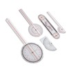 5Pcs Finger Small Joint Goniometer Clear Scale Transparent PVC Finger