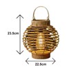 Garden Mile® Rattan Solar Garden Lantern - Illuminating Your Outdoor