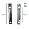 Blum Metabox Drawer Front Fixing Bracket, Nickel, Right and Left,