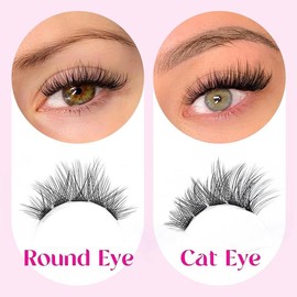 Lash Extension Kit, DIY Lash Clusters 117 Pcs with Strong Hold Lash Bond and Seal and Individual Eyelashes Applicator Tool Eyelash Extensions Kit for Self Applicator at Home Makeup Salon Cosmetic Eyelashes Extensions