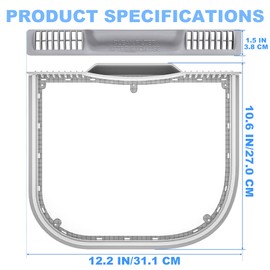 UPGRADE 5231El1001C Lint Filter For LG Kenmore Dryers Dryer Lint Screen 12.2 * 10.7 * 1.5 inch (31.1 * 27.0 * 3.8 cm) replace Dlex5170w Dley1201v Dle1101w 1668214 Ps3527575 Ap5248138 by Romalon
