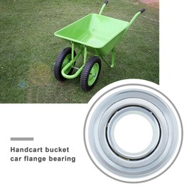 VGOL Pack of 4 Trolley Wheel Bearings Replacement Wheelbarrow Bearing Carbon Steel Flange Deep Groove Ball Bearing 16 mm Inner Diameter