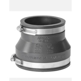 Fernco Flexible Fernco Rubber 4" x 3" PVC Plastic Pipe Connector Coupling Coupler