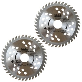 Echo Corner 2-Pack 4-1/2-Inch 40T Angle Grinder Wood Cutting Blade, Fast Fine Cut Trimming Ripping Crosscut Wood MDF Plastic, 7/8" Arbor