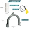SDLDEER Washing Machine Hose 1m, Universal Drain Hose Extension Kit