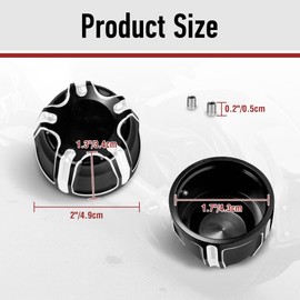 Rear Axle Nut Covers for Cam-Am Spyder RT, F3, GS/RS, ST 2008-2025 All Models, Pair of Aluminum Axle Covers (Black)