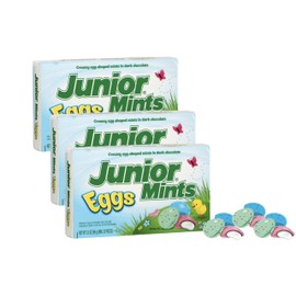 Easter Chocolate covered Mints Candy 3.5 OZ - 3 pack | Egg Shaped Mints with Creamy Center | Perfect for Egg Hunt, Party Favors and Easter Basket Filler
