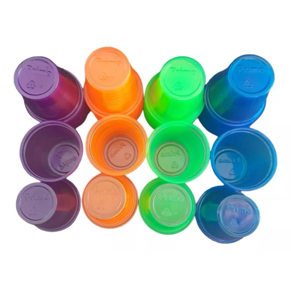 Primo Vaso Shot Neón Tequilero Caballito Desechable 100 Pz/2oz.