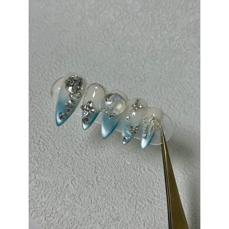 Summer Nail Magnetic Gel Blue Ocean Drop - S-Square /