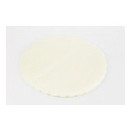 50 Tüllschleier für Gastgeschenke Hochzeit 24 cm Durchmesser creme