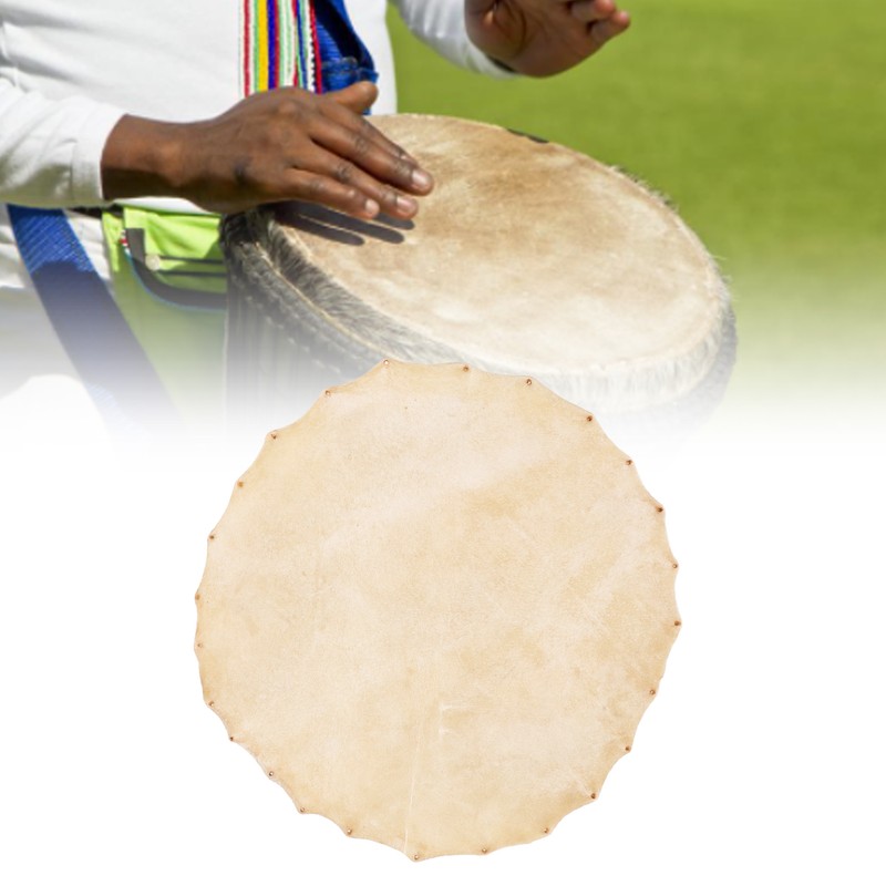 Goatskin Drum Head for Bongo Shaman Drums Djembe Replacement Parts