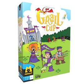 Matagot Grail Cup Board Game - Race to The Castle, Outwit Your Rivals, and Control The Mighty Dragon! Fantasy Adventure Game for Kids & Adults, Ages 10+, 3-8 Players, 25-50 Min Playtime, Made