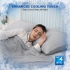 HOMFINE Cooling Pillowcases King Size - Double Side Q-Max 0.439