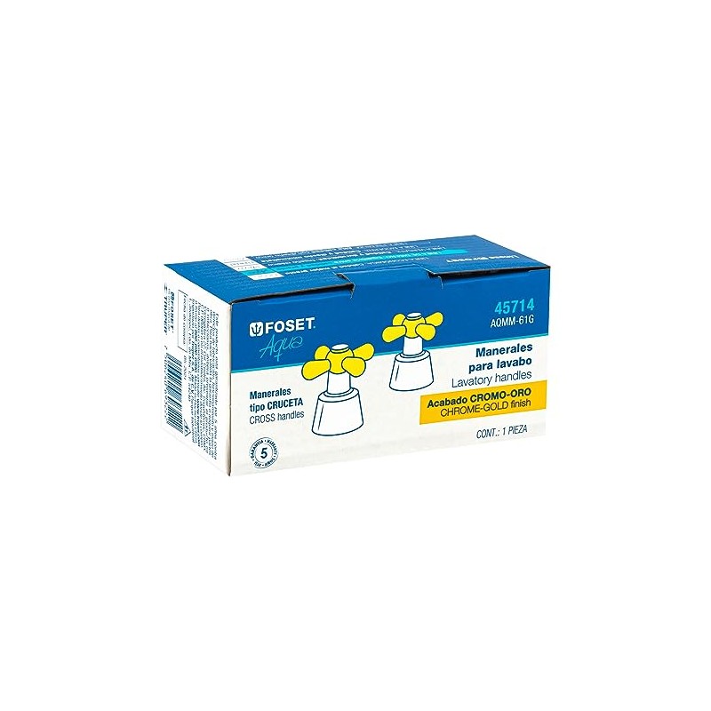Foset Aqua AQMM-61G, Juego de 2 manerales de palanca para