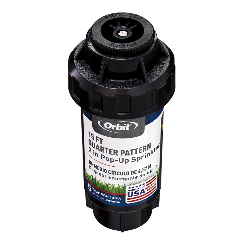 Orbit 54324 2" Pop-Up Spray Head Sprinkler with Quarter Pattern